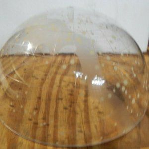 Hemisphere Plastic Dome 12 Craft Science Easter Cosplay Project Lot of 2